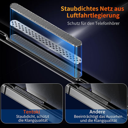 iPhone 15 Pro Max 6,7 Zoll 25° Anti-Spionage Schutzfolie 9H+ 2 Stück
