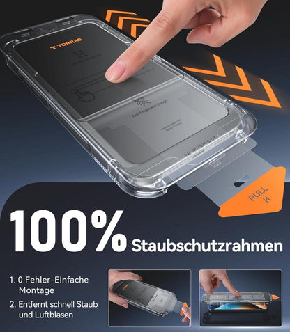 iPhone 16 Panzerglas Schutzfolie 9H Glas Full