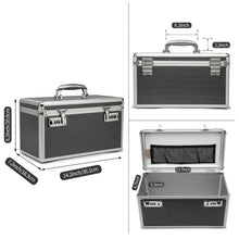 Medikamentenkoffer mit Schloss & Tablettenbox Grau Large