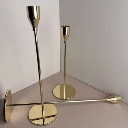 Kerzenständer Gold 3er Set für Stabkerzen