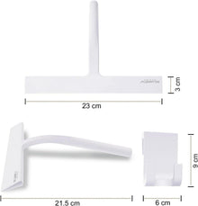Duschabzieher Set 23cm Silikon Duschwischer Edelstahl