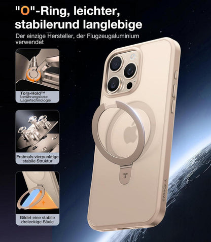 TORRAS Ostand iPhone 16 Pro Max Hülle MagSafe Militärischer Schutz Gold