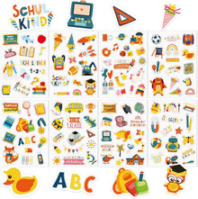 Aufkleber Einschulung Schultüte Geschenkidee DIY Basteln Papierset