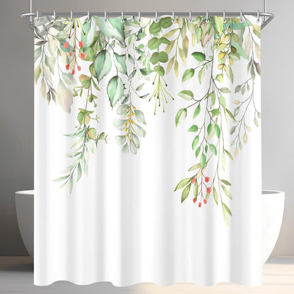 Duschvorhang Klare Blätter Polyester Badevorhang 120x200cm