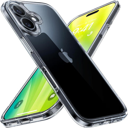 iPhone 16 Plus Hülle Stoßfest Transparent mit DIY-Tasten