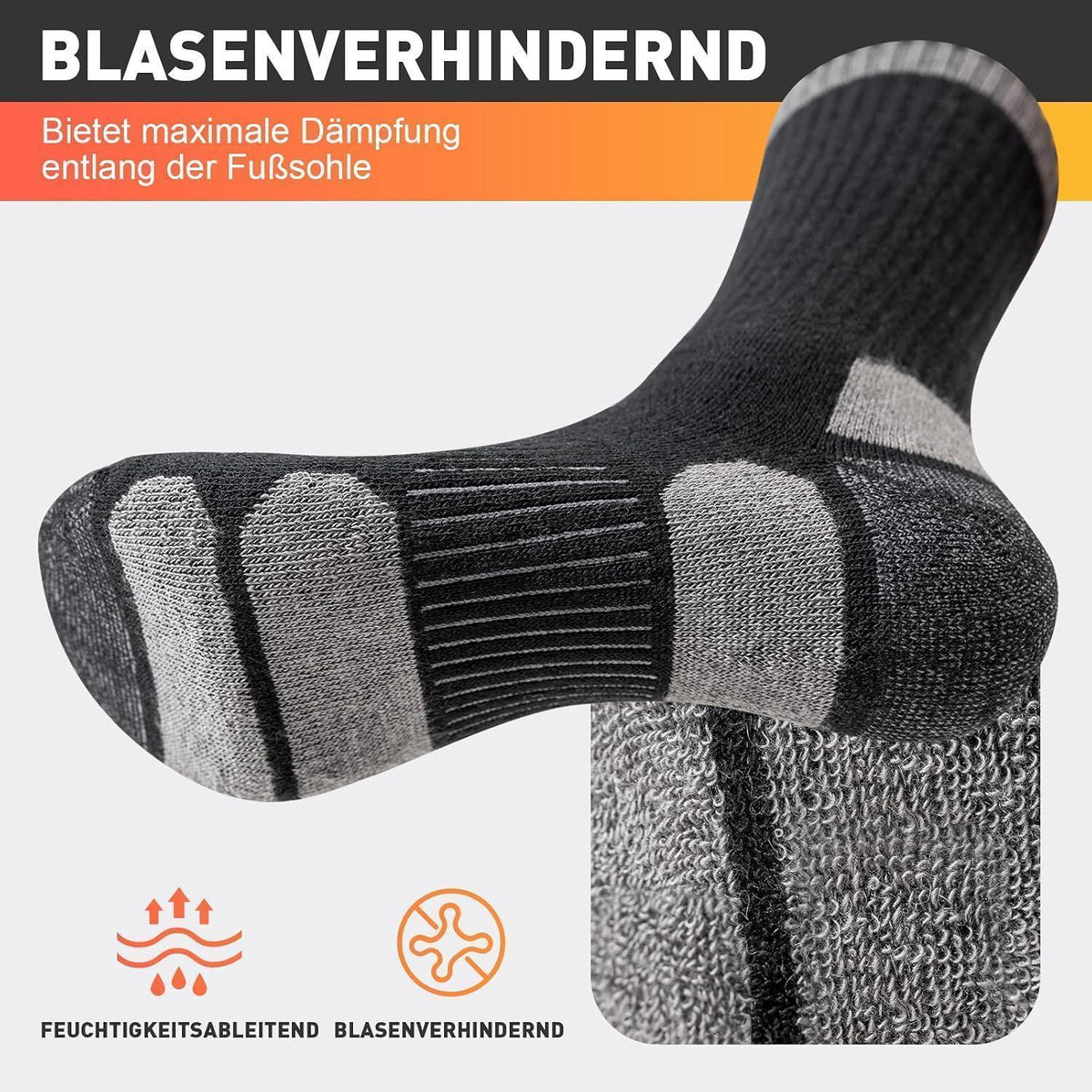 Merino Wandersocken 3er-Pack – Warm & Atmungsaktiv für Herren & Damen