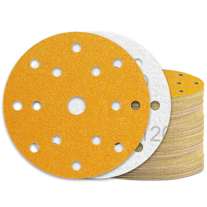 Schleifscheiben 150mm Klett Körnung 120, 15 Loch, 60 Stück