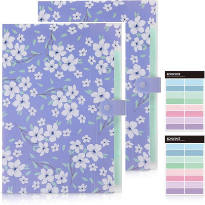 A4 Dokumentenmappe mit 6 Taschen, violett, 2 Stücke