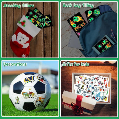 20 Fußball Tattoo Kinder Leuchtend Geschenke Jungen