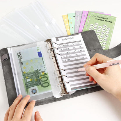 ELAKIRI A6 Budget Planner Deutsch Sparbuch Geld 10