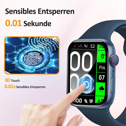 Panzer Schutzfolie Apple Watch 7/8/9 41mm 2er Pack HD 9H Folie
