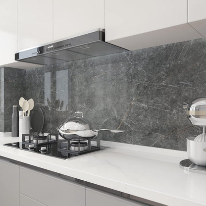 122CMx5M Graue Marmor Selbstklebende Klebefolie Wasserdichte Vinyl
