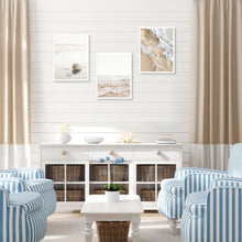 Strand Wandkunst Set Muschel Welle Drucke 30x40cm 3er Set