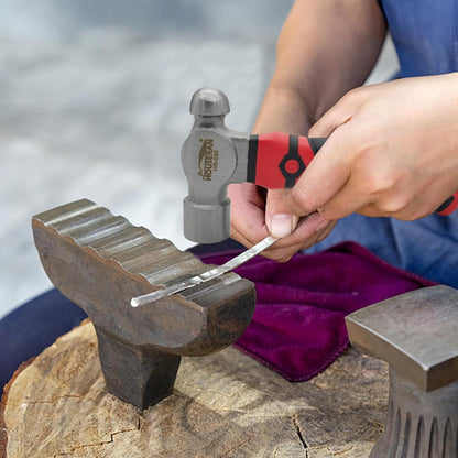 Kugelhammer 376g aus Kohlenstoffstahl mit Gummigriff