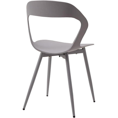 Nordischer Esszimmerstuhl 6er Set – Grau & Grau