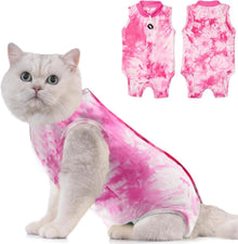 Katzenbody Recovery Suit Kastration Spaß Modal Leckschutz M-Tiedye