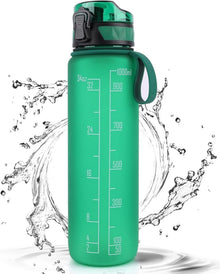 Trinkflasche 1L BPA Frei mit Gummi Grip für Sport und Outdoor