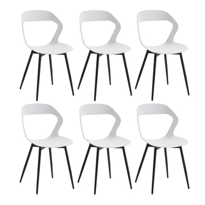 Nordischer Esszimmerstuhl Set (4er oder 6er) Weiß + Schwarz