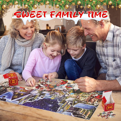 Tosekry Puzzle Adventskalender 2024 Erwachsene 1008 Teile