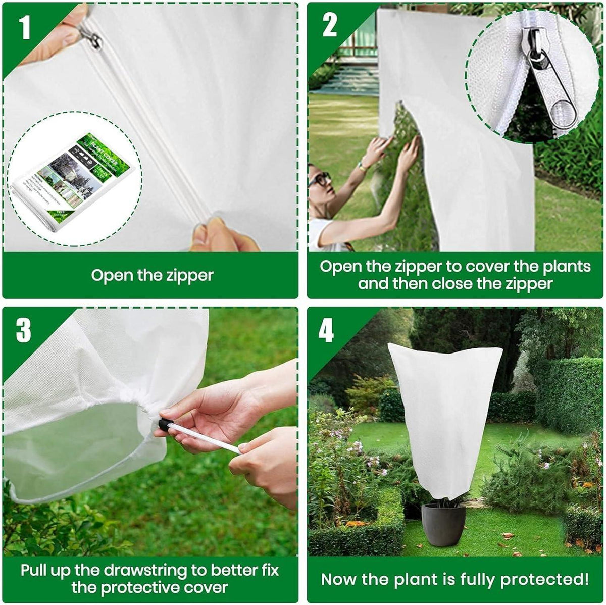 Winterschutz Pflanzen 2er Set 120x180cm Gartenvlies Frostschutzvlies
