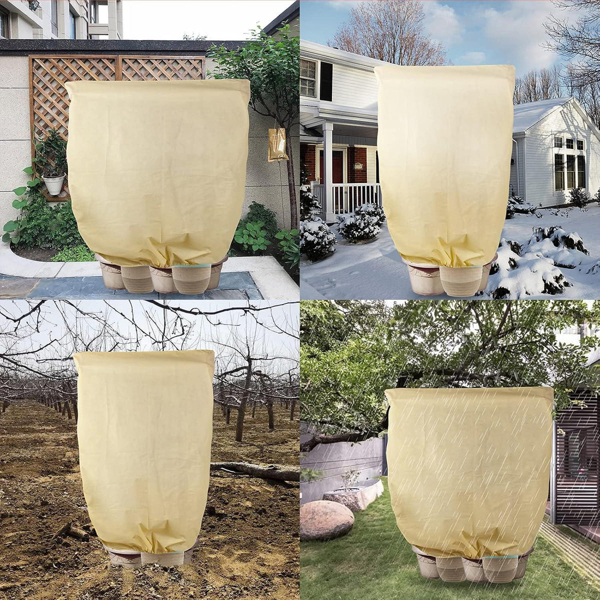 DEWUR 80g Vlies Pflanzen Winterschutz Frostschutz Jutesack Palmen Tomaten Zitronenbaum