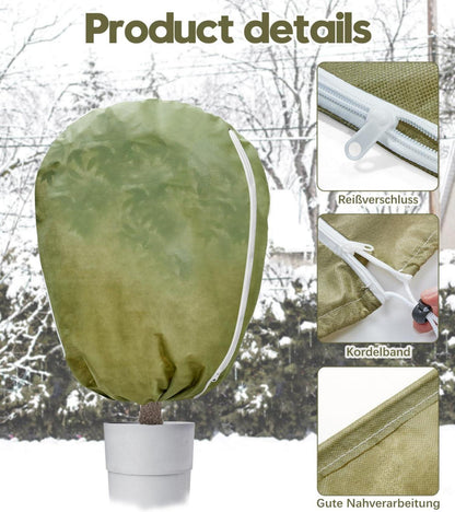 Pflanzenfrostschutzhülle Vlies Winterschutz 50g/m² Grün 100x120cm