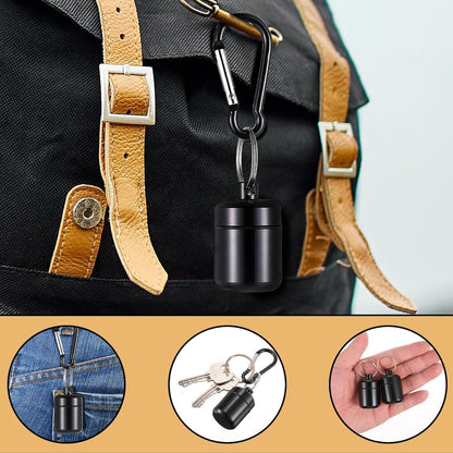 Tabletten-Organizer mit Schlüsselanhänger – Wasserdicht & Kompakt