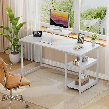 Schreibtisch 140cm mit Stauraum und