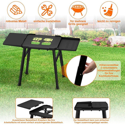 Ninja Grillständer klappbar mit Tischplatten