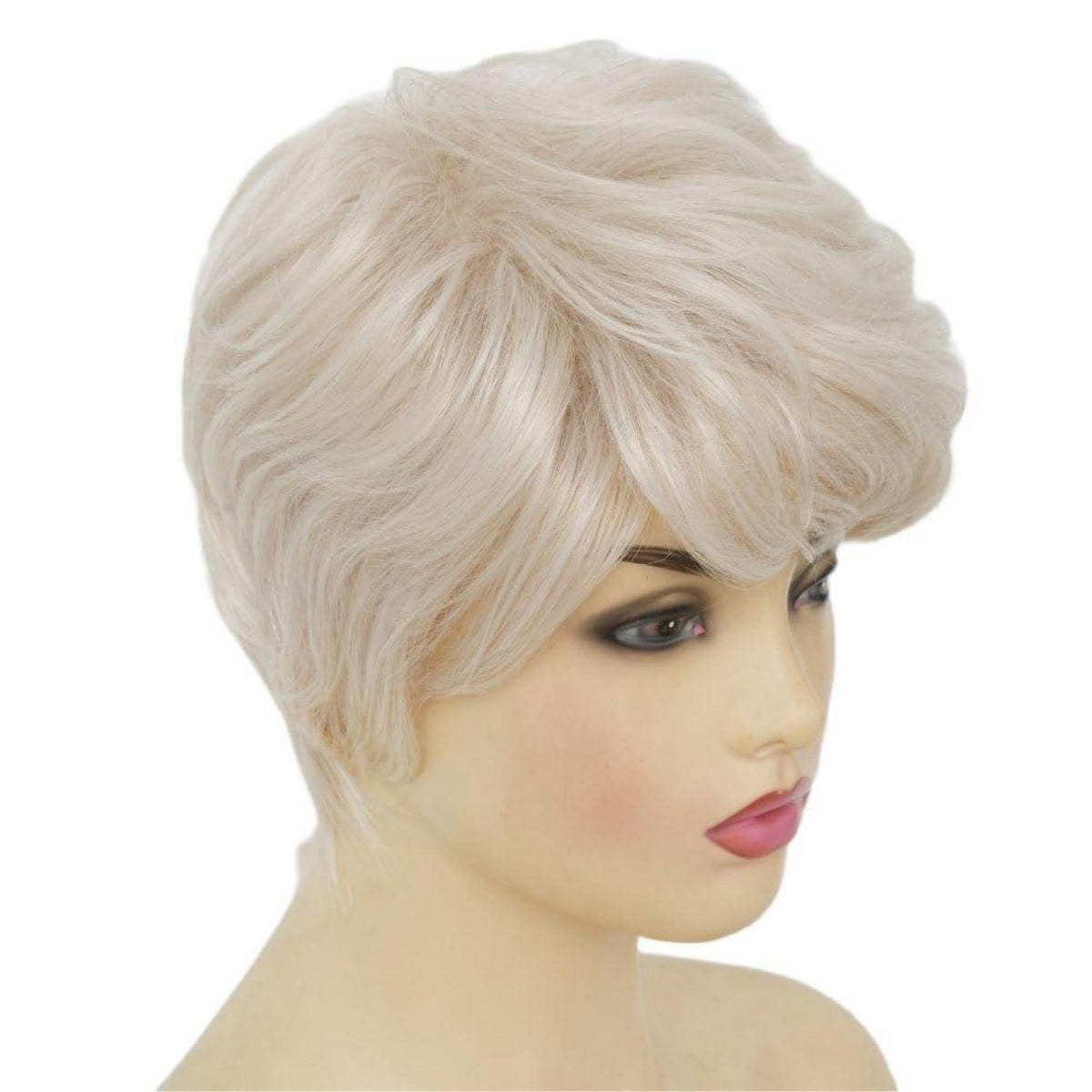 Blonde Pixie Cut Perücke mit Pony – Kurzhaar Perücke Damen