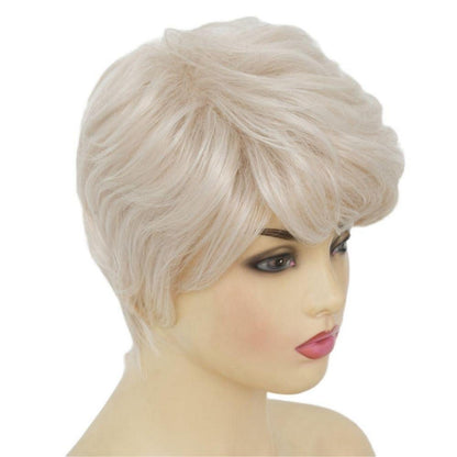 Blonde Pixie Cut Perücke mit Pony – Kurzhaar Perücke Damen