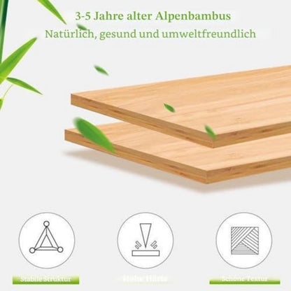 Faltbares Bambus Schuhregal | 6 Etagen | Platzsparend & Robust