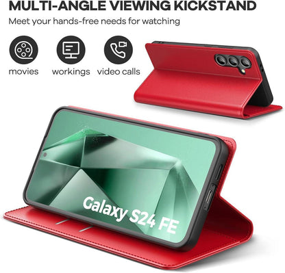 Handyhülle für Samsung Galaxy S24 FE 5G mit Magnetschnalle und