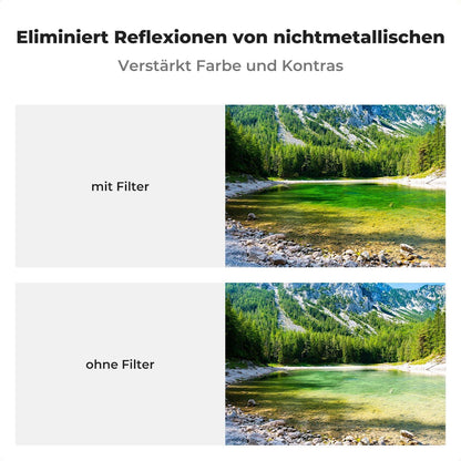 Zirkularer Polfilter 58mm Slim Magnetisch Nanobeschichtung UV Schutz