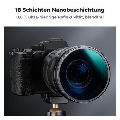 58mm Slim Zirkularer Polfilter für Kameraobjektive - Hochwertiges Glas & Aluminium