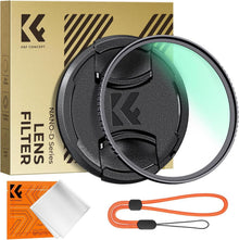 UV Filter 62mm mit Objektivdeckel, Reinigungstuch, HD, Schutzfilter
