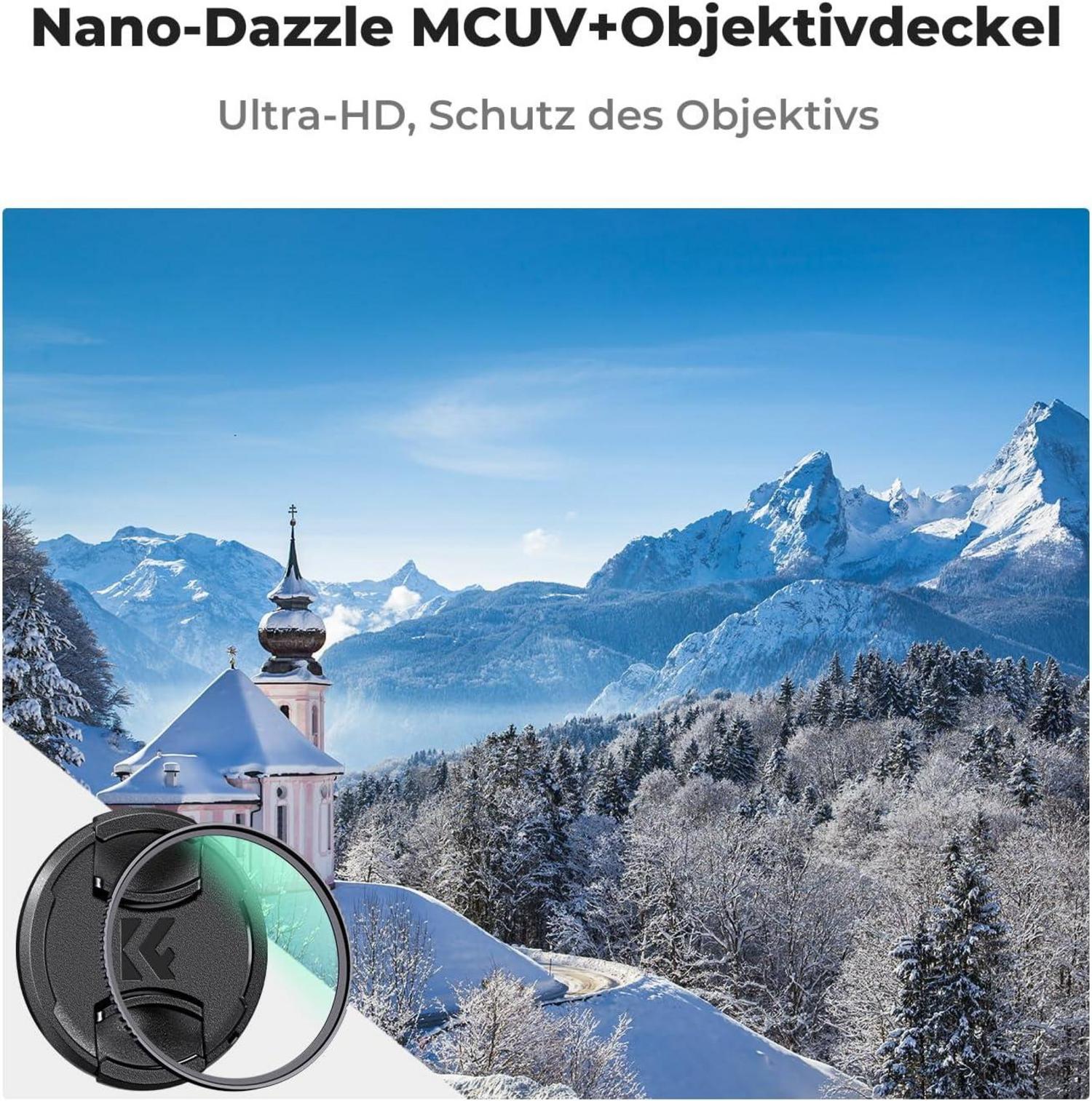 K&F Concept Nano D-Serie UV Filter 58mm mit