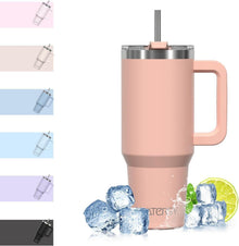 Doppelwandiger Kaffeebecher to Go Thermobecher 30oz Pink