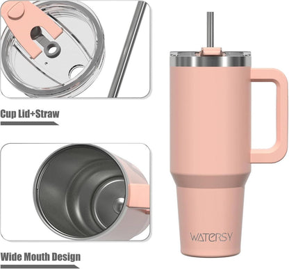 30oz Thermobecher to Go Doppelwandiger Edelstahl Vakuum Pink