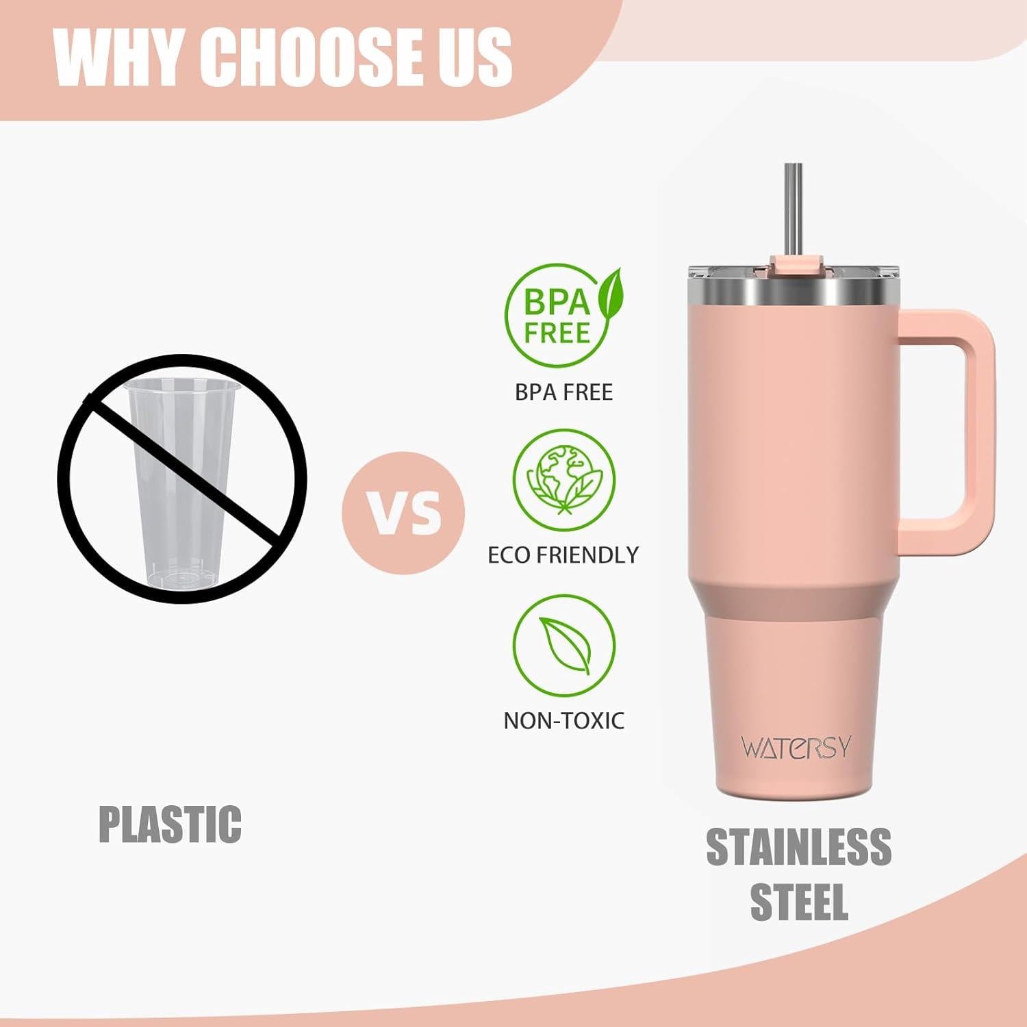 30oz Thermobecher Kaffeebecher to Go Edelstahl Vakuum Doppelwandig Pink