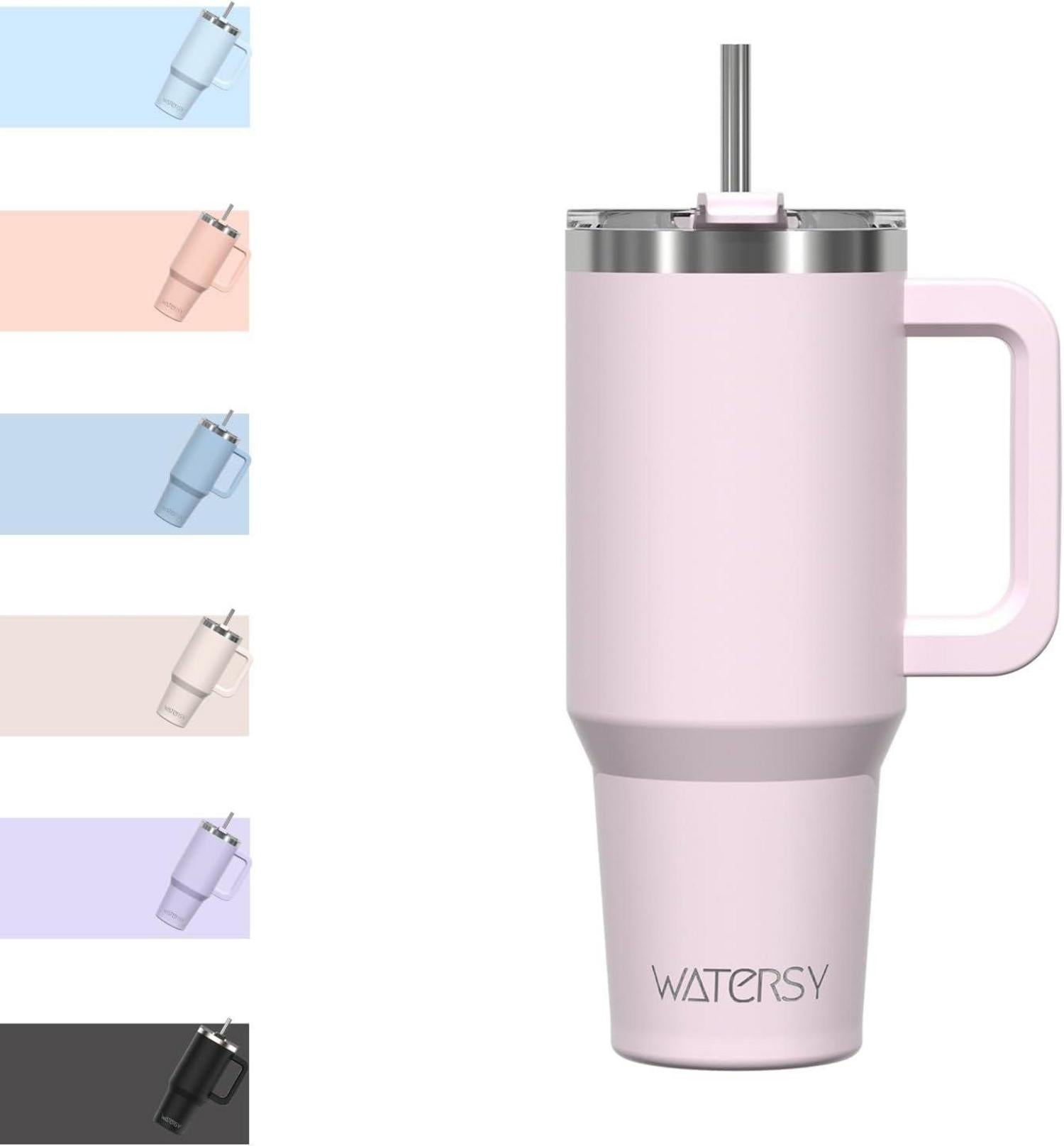 Thermobecher Kaffeebecher to Go Edelstahl Vakuum Trinkbecher mit Griff