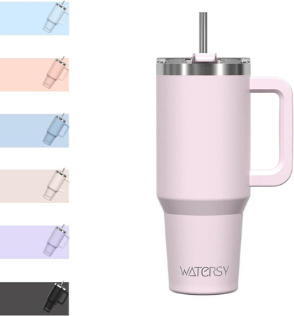 Thermobecher Kaffeebecher to Go Edelstahl Vakuum Trinkbecher mit Griff