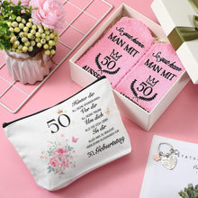 Weewooday 50. Geburtstagsgeschenk für Frauen Kosmetiktasche