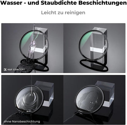 UV Filter 55mm Nano X-Serie mit Objektivdeckel Reinigungstuch 28 Schichten