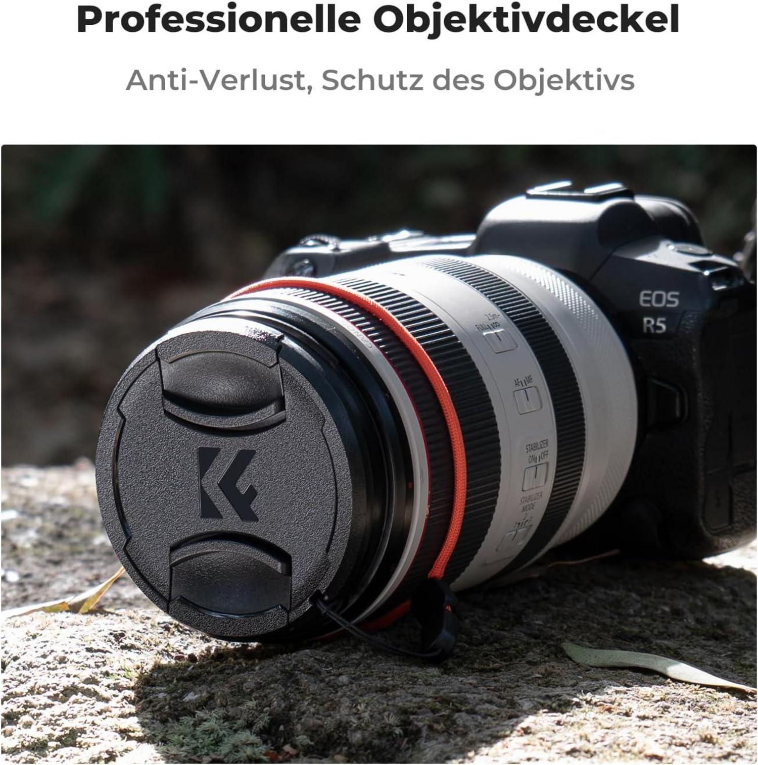 UV Filter 55mm Objektivdeckel Reinigungstuch HD 28 Schichten