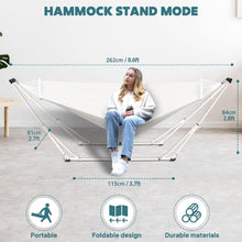 Hängematten & Hängesessel Gestell Set Beige 2-in-1 Tragbar