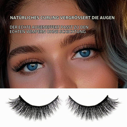 7 Paar 3D Natürliche Falsche Wimpern – Wiederverwendbar & Flauschig