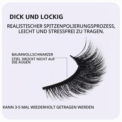 7 Paar 3D Natürliche Falsche Wimpern – Wiederverwendbar & Flauschig