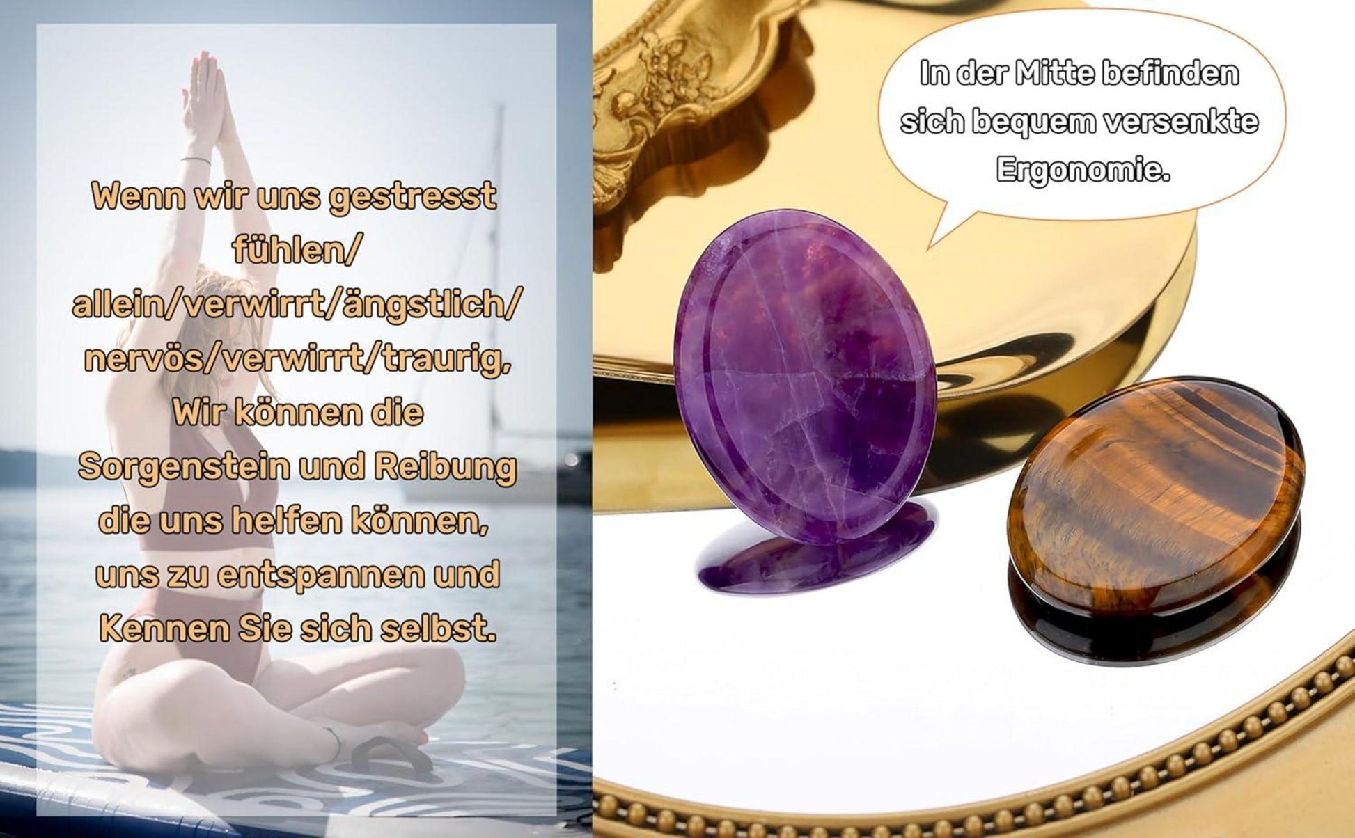 7 Chakren Heilsteine Handschmeichler Sorgenstein Kristalle zur Heilung