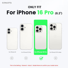 ORNARTO iPhone 16 Pro Hülle mit MagSafe, [Verstärkter